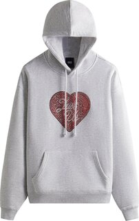 Худи Kith Just Us Hoodie With Swarovski Crystals &apos;Light Heather Grey&apos;, серый