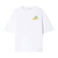 Футболка Off-White Brush Arrow Skate T-Shirt &apos;White/Multicolor&apos;, белый