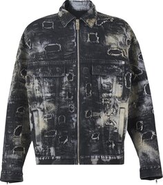 Куртка Givenchy Oversized Fit 4G Rivet Zip Denim Jacket &apos;Black/Beige&apos;, черный