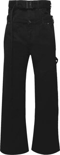 Брюки Off-White Wave Off Canvas Double Over Pants &apos;Black&apos;, черный