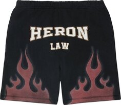 Спортивные шорты Heron Preston Heron Law Flames Sweatshorts &apos;Black&apos;, черный