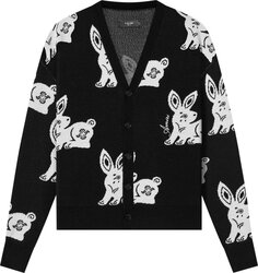 Кардиган Amiri Rabbit Repeat Cardigan &apos;Black/White&apos;, черный