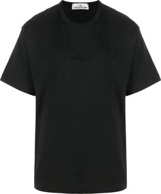 Футболка Stone Island T-Shirt-Logo &apos;Black&apos;, черный