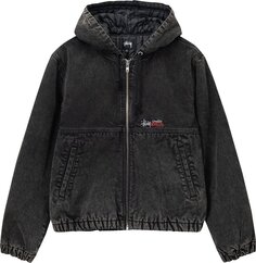 Куртка Stussy Double Dye Work Jacket &apos;Black&apos;, черный