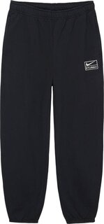 Брюки Stussy x Nike Acid Wash Fleece Pant &apos;Black&apos;, черный