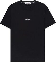 Футболка Stone Island Back Logo T-Shirt &apos;Black&apos;, черный