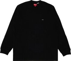 Лонгслив Supreme Small Box Long-Sleeve Tee &apos;Black&apos;, черный