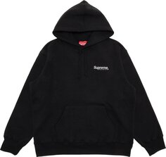 Толстовка Supreme Worldwide Hooded Sweatshirt &apos;Black&apos;, черный