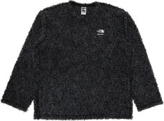 Лонгслив Supreme x The North Face High Pile Fleece Long-Sleeve Top &apos;Black&apos;, черный