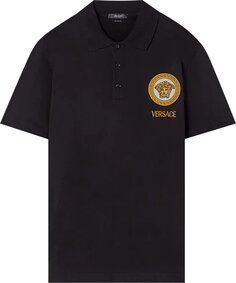 Поло Versace Medusa Polo &apos;Black&apos;, черный