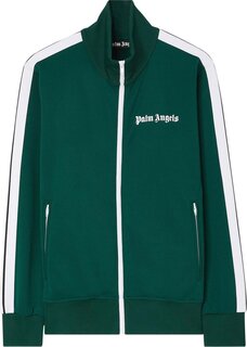 Куртка Palm Angels Classic Track Jacket &apos;Green/White&apos;, зеленый