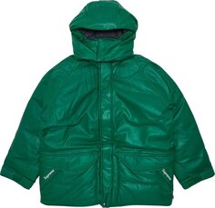 Парка Supreme GORE-TEX Leather 700-Fill Down Parka &apos;Green&apos;, зеленый