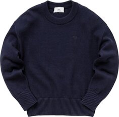 Свитер Ami Crewneck Sweater &apos;Nautic Blue&apos;, синий