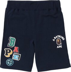 Спортивные шорты BAPE Multi Fonts Sweatshorts &apos;Navy&apos;, синий