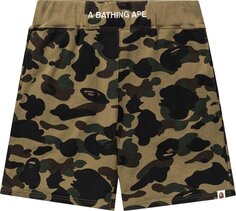 Спортивные шорты BAPE 1st Camo Sweatshorts &apos;Green&apos;, зеленый