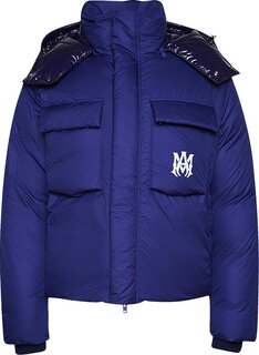 Пуховик Amiri Hooded Down Puffer Jacket &apos;Blue&apos;, синий