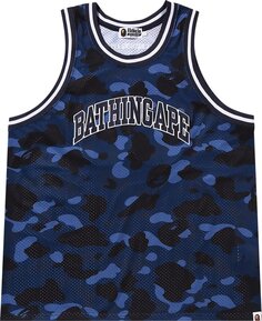 Топ BAPE Color Camo Basketball Tank Top &apos;Navy&apos;, синий