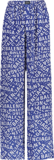 Брюки Balenciaga BB Monogram Pajama Pants &apos;Blue/Dirty White&apos;, синий