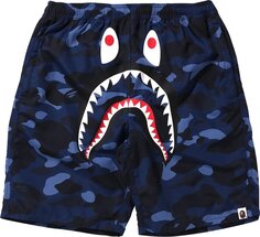 Шорты BAPE Color Camo Shark Beach Shorts &apos;Navy&apos;, синий