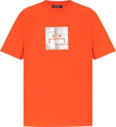 Футболка A-Cold-Wall* Foil Grid Short-Sleeve T-Shirt &apos;Volt Red&apos;, красный