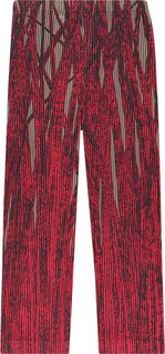Брюки Homme Plissé Issey Miyake Grass Field Pants &apos;Red&apos;, красный
