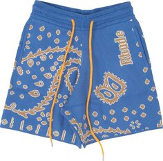 Шорты Rhude Bandana Knit Short &apos;Light Blue/Tan/Creme&apos;, синий