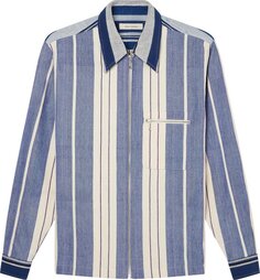 Куртка Wales Bonner Handwoven Cotton Atlantic Jacket &apos;Blue/White&apos;, синий