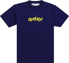 Футболка Off-White Opposite Arrow Slim T-Shirt &apos;Purple/Lime&apos;, фиолетовый