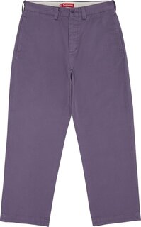 Брюки Supreme Chino Pant &apos;Dusty Purple&apos;, фиолетовый