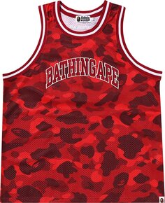 Топ BAPE Color Camo Basketball Tank Top &apos;Red&apos;, красный