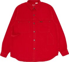 Рубашка Supreme Denim Painter Shirt &apos;Red&apos;, красный