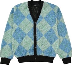 Кардиган Pleasures Rev Cardigan &apos;Aqua&apos;, синий