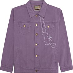 Куртка KidSuper Swingset Denim Top Jacket &apos;Purple&apos;, фиолетовый