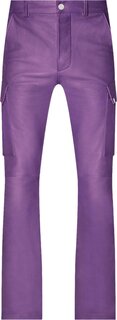 Брюки Amiri Leather Cargo Flare Pants &apos;Purple&apos;, фиолетовый