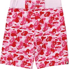 Спортивные шорты BAPE ABC Camo Sweatshorts &apos;Pink&apos;, розовый