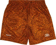 Шорты Supreme x Umbro Jacquard Animal Print Soccer Short &apos;Orange&apos;, оранжевый