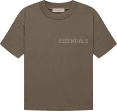 Футболка Fear of God Essentials Short-Sleeve T-Shirt &apos;Wood&apos;, коричневый