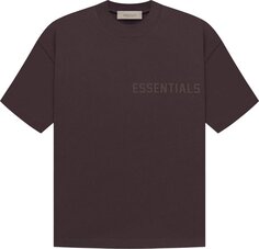 Футболка Fear of God Essentials Short-Sleeve Tee &apos;Plum&apos;, коричневый