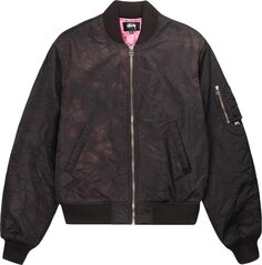 Бомбер Stussy Dyed Nylon Bomber &apos;Brown&apos;, коричневый