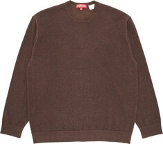 Лонгслив Supreme Metallic Long-Sleeve Top &apos;Brown&apos;, коричневый