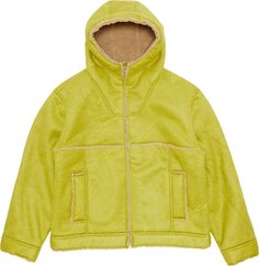 Куртка Supreme Faux Shearling Hooded Jacket &apos;Citrus&apos;, желтый