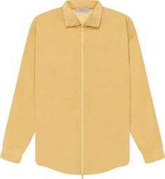 Рубашка Fear of God Essentials Corduroy Shirt Jacket &apos;Light Tuscan&apos;, желтый