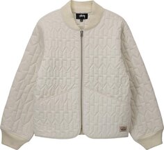 Куртка Stussy S Quilted Liner Jacket &apos;Cream&apos;, кремовый
