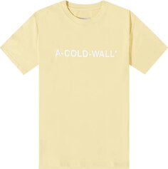 Футболка A-Cold-Wall* Essential Logo T-Shirt &apos;Flaxen Beige&apos;, загар