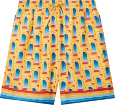 Шорты Casablanca L&apos;Arche De Jour Silk Drawstring Shorts &apos;Multicolor&apos;, разноцветный