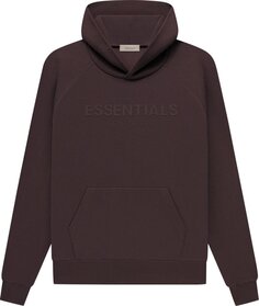 Худи Fear of God Essentials Waffle Raglan Hoodie &apos;Plum&apos;, коричневый