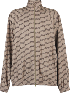 Куртка Balenciaga BB Monogram Tracksuit Jacket &apos;Beige/Brown&apos;, загар