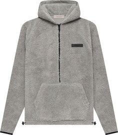 Худи Fear of God Essentials Polar Fleece Half Zip Hoodie &apos;Dark Oatmeal&apos;, серый