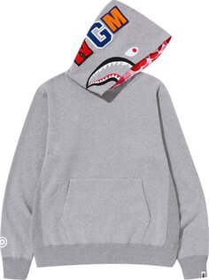 Худи BAPE Shark Pullover Hoodie &apos;Grey&apos;, серый
