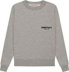 Толстовка Fear of God Essentials Crewneck &apos;Dark Oatmeal&apos;, серый